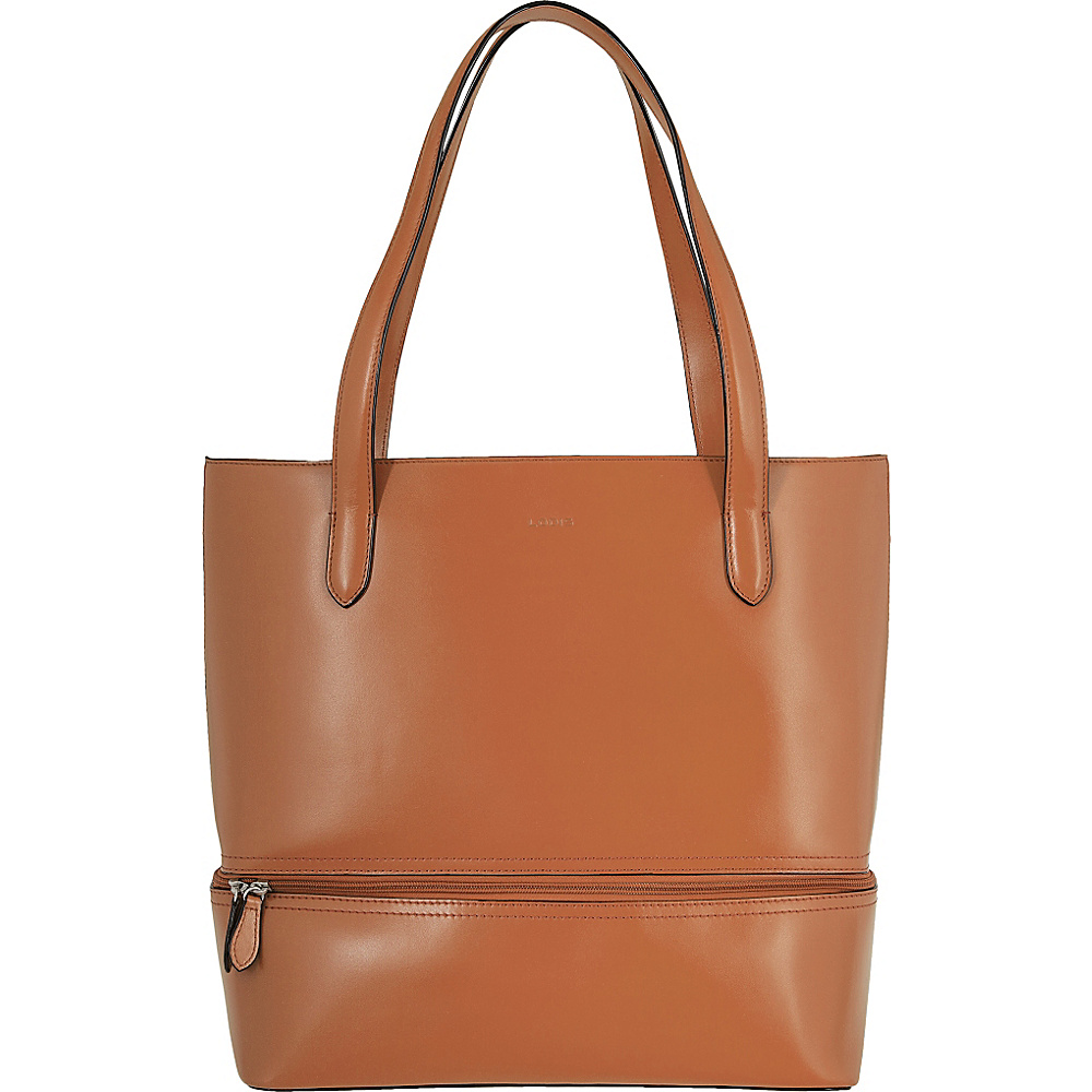 Lodis Audrey Amil Commuter Tote Toffee Lodis Leather Handbags
