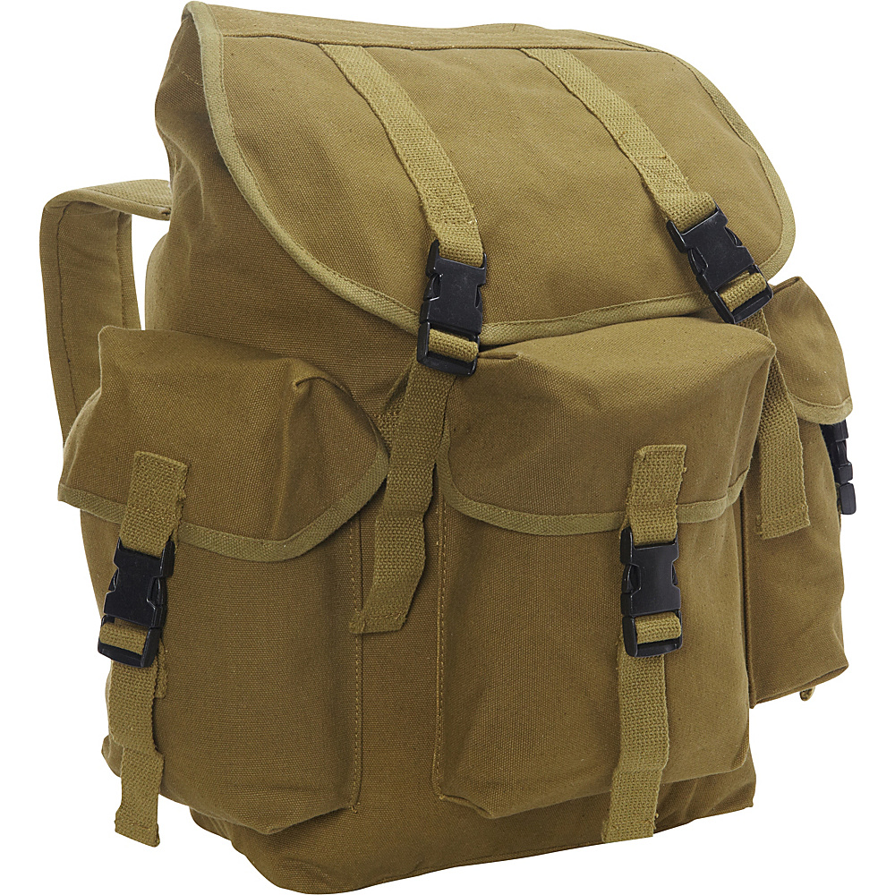 Fox Outdoor Canvas Dakota Day Pack Olive Drab Fox Outdoor Everyday Backpacks