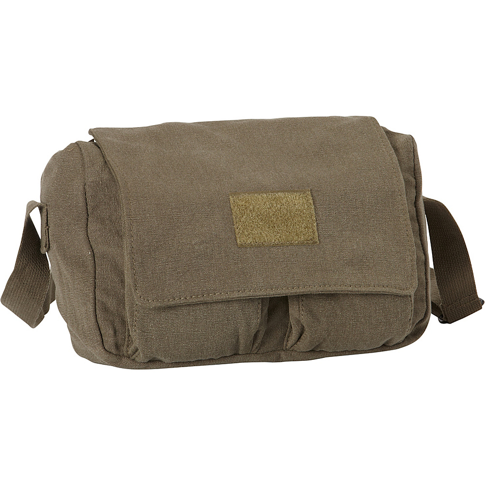 Fox Outdoor Retro Departure Shoulder Bag with Plain Flap Olive Drab Fox Outdoor Other Men s Bags