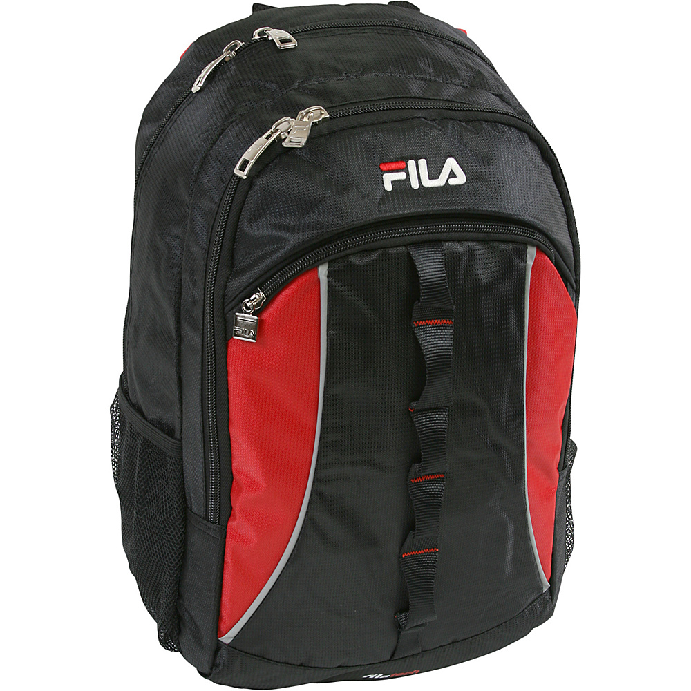 Fila Hex Tablet and Laptop Backpack Black Red Fila Business Laptop Backpacks