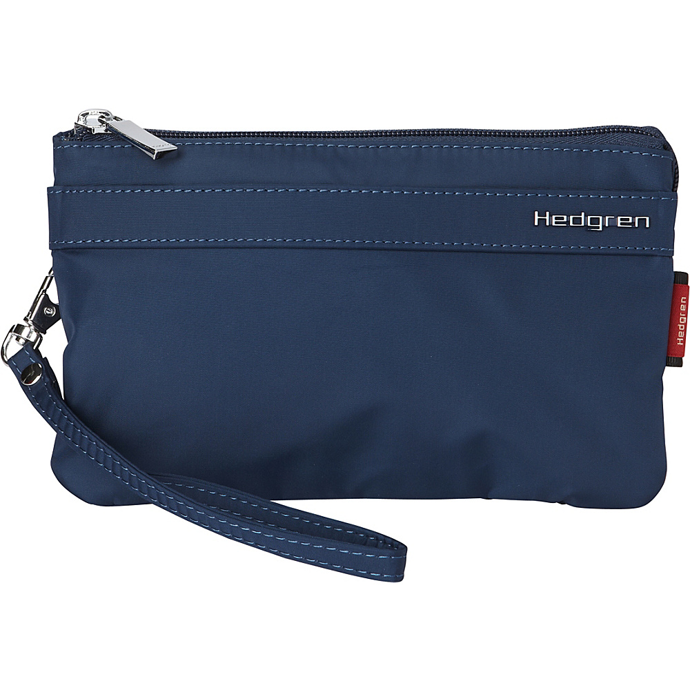 Hedgren Purse L Wristlet 02 Version Dress Blue Hedgren Fabric Handbags