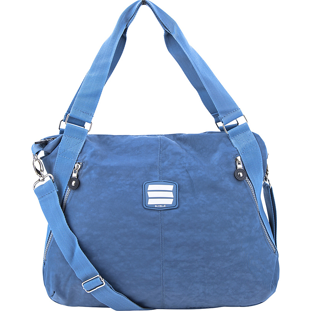 Suvelle Everyday Travel Tote Denim Blue Suvelle Fabric Handbags