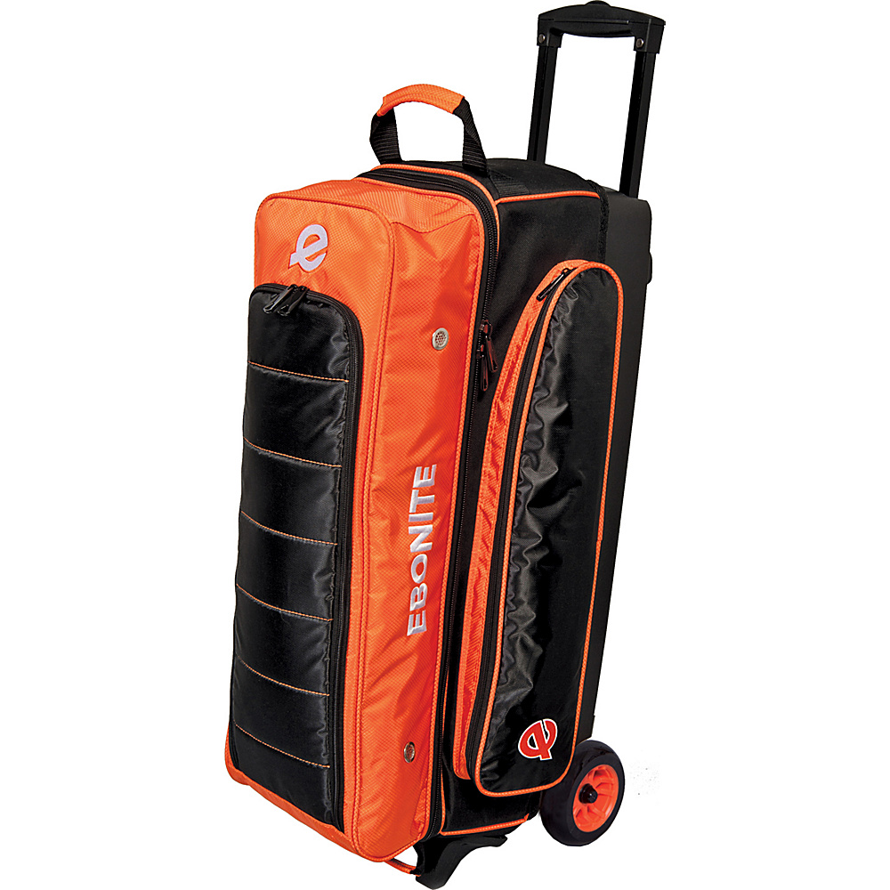Ebonite Eclipse Triple Roller Bowling Bag Orange Ebonite Bowling Bags