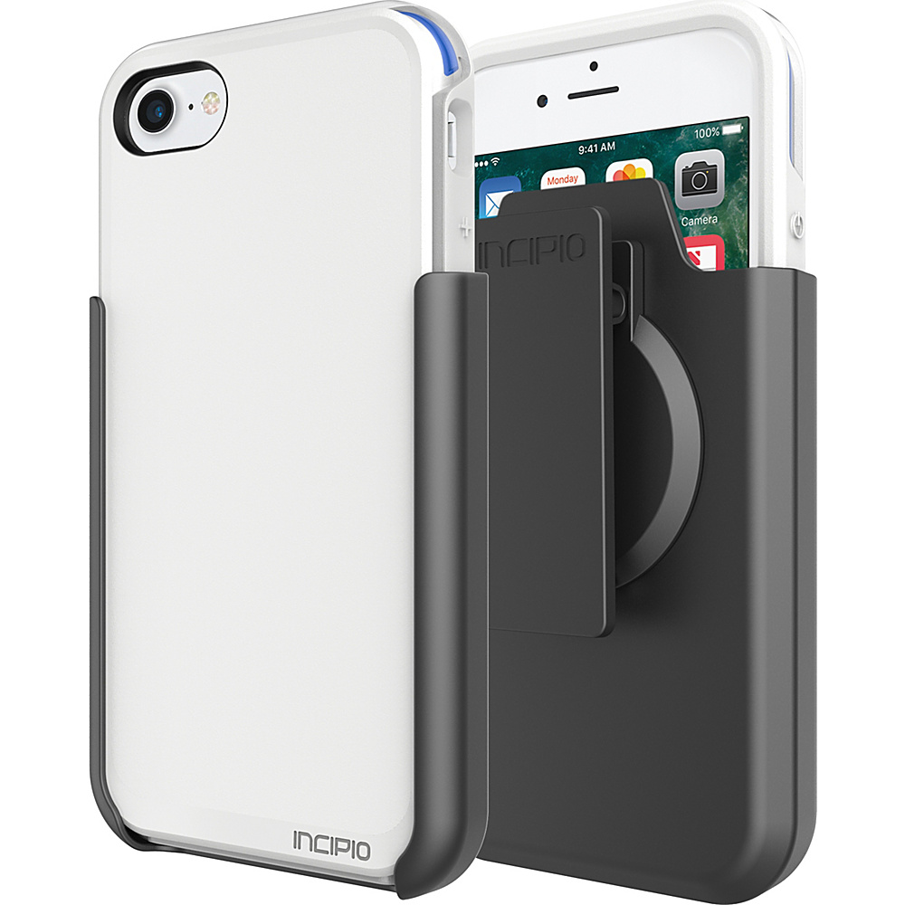 Incipio Performance Series Ultra with holster for iPhone 7 White Blue WBL Incipio Electronic Cases