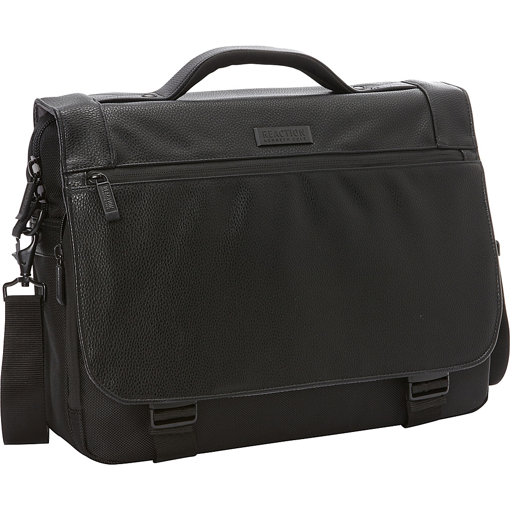 Kenneth Cole Reaction Hit or Mess 15 RFID Computer Messenger Black Kenneth Cole Reaction Messenger Bags
