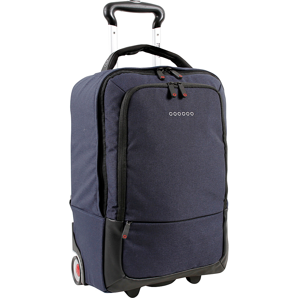 J World New York Sway Laptop Rolling Backpack Navy J World New York Rolling Backpacks