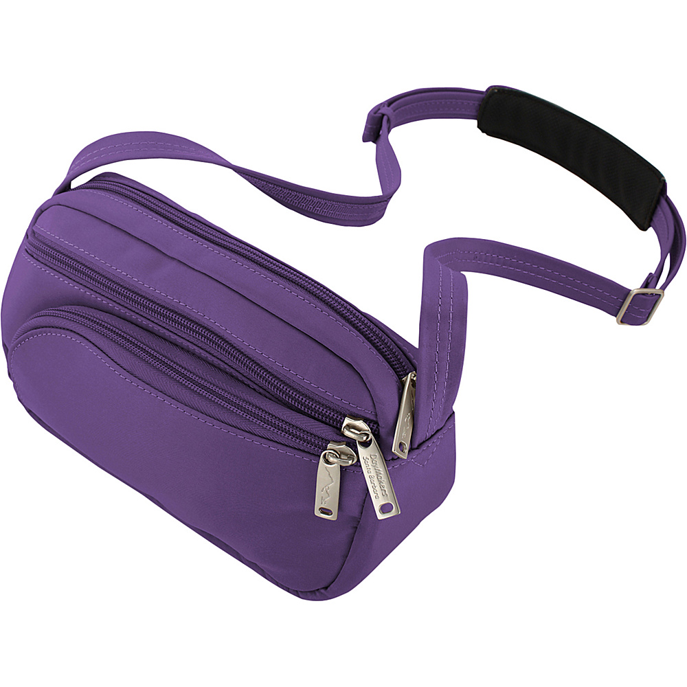 BeSafe by DayMakers Anti Theft Small Satchel with Organizer Purple BeSafe by DayMakers Fabric Handbags