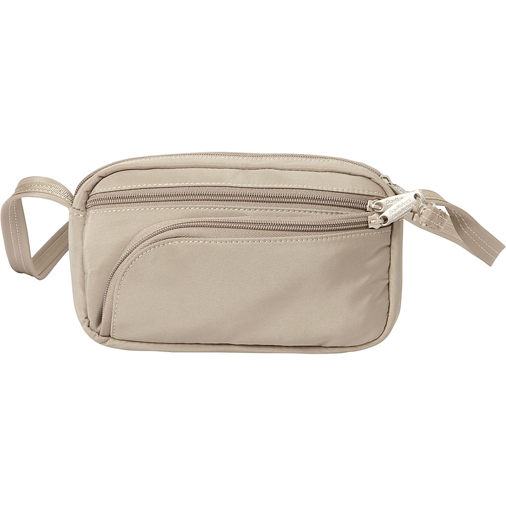 BeSafe by DayMakers Anti Theft Small Satchel with Organizer Taupe BeSafe by DayMakers Fabric Handbags