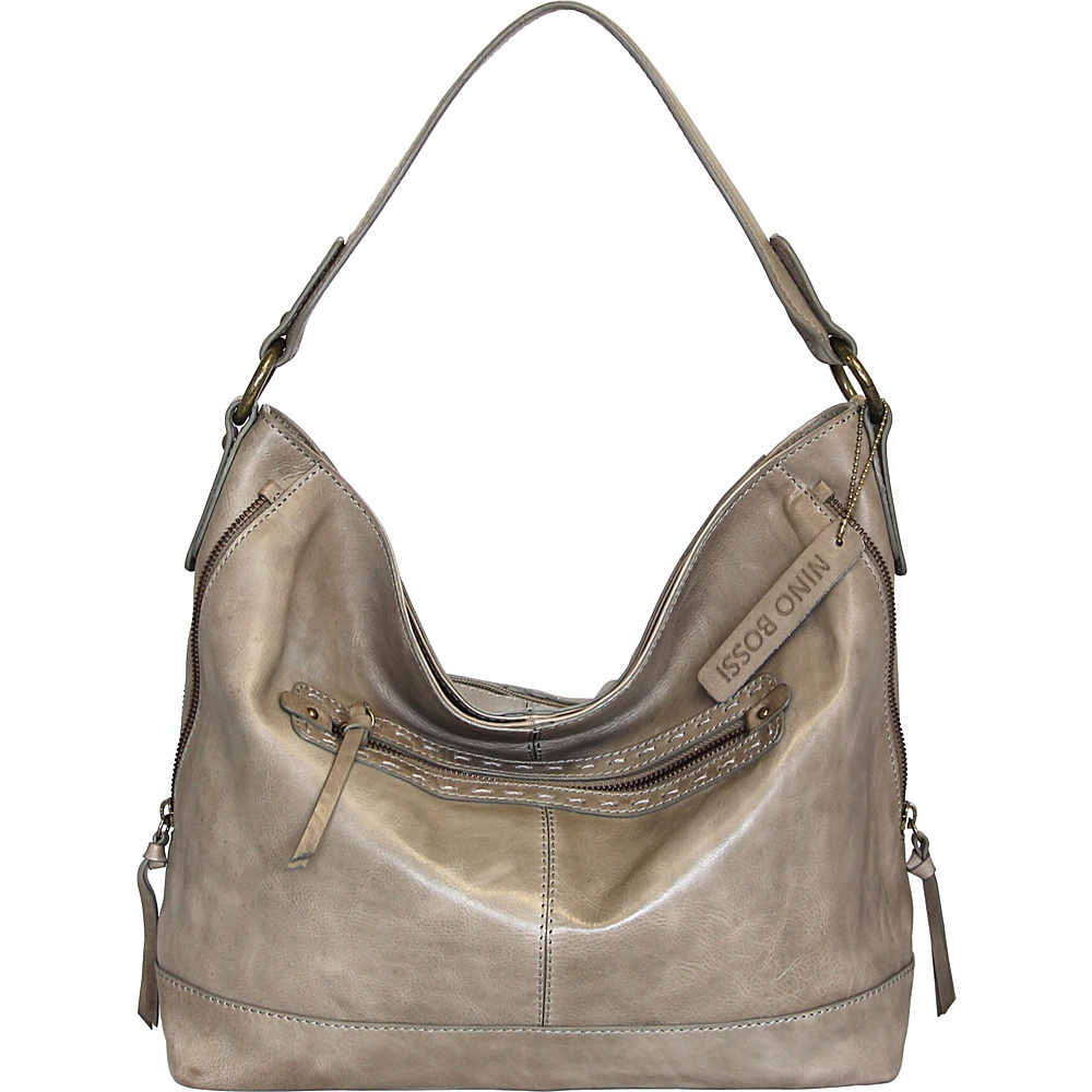 Nino Bossi Magnolia Bloom Shoulder Bag Stone Nino Bossi Leather Handbags