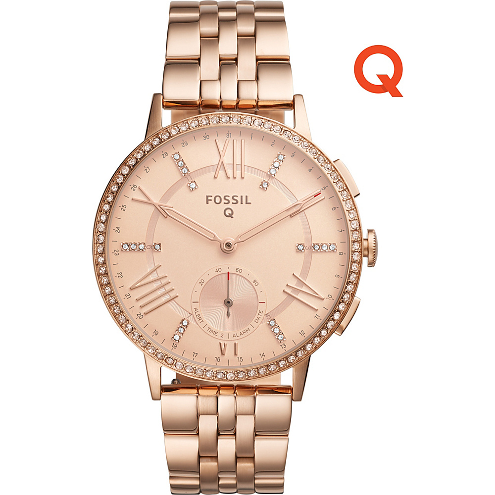 Fossil Q Gazer Stainless Steel Hybrid Smartwatch Rose Gold Fossil Wearable Technology