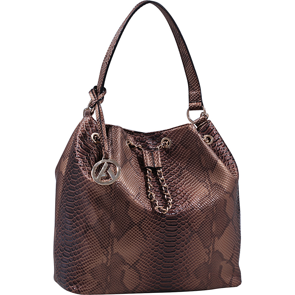 MKF Collection Rosella Drawstring Hobo Bag Bronze MKF Collection Manmade Handbags