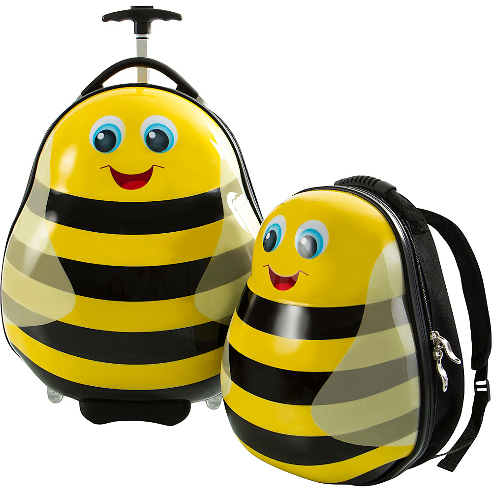 Heys America Travel Tots Lightweight 2pc. Kids Luggage Backpack Set Bumble Bee Heys America Luggage Sets