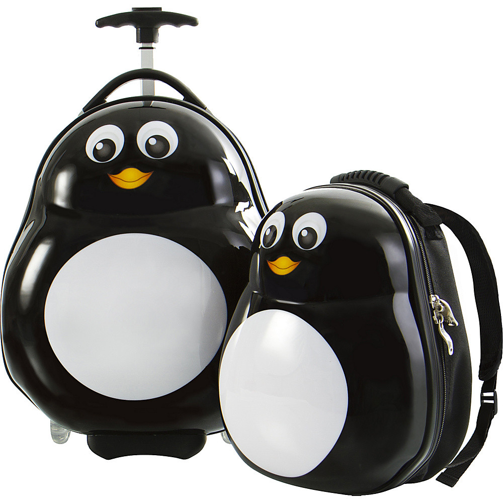 Heys America Travel Tots Lightweight 2pc. Kids Luggage Backpack Set Penguin Heys America Luggage Sets