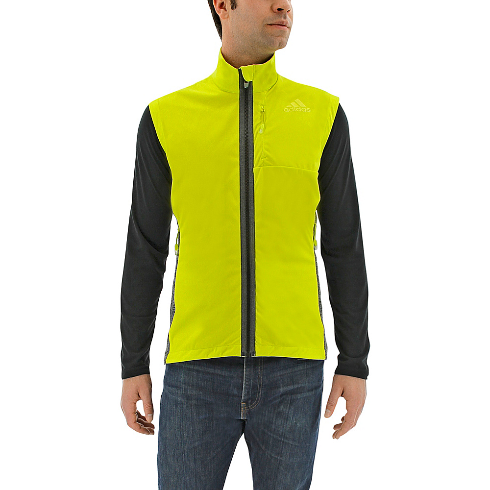 adidas apparel Mens Xperior Softshell Vest S Shock Slime adidas apparel Men s Apparel