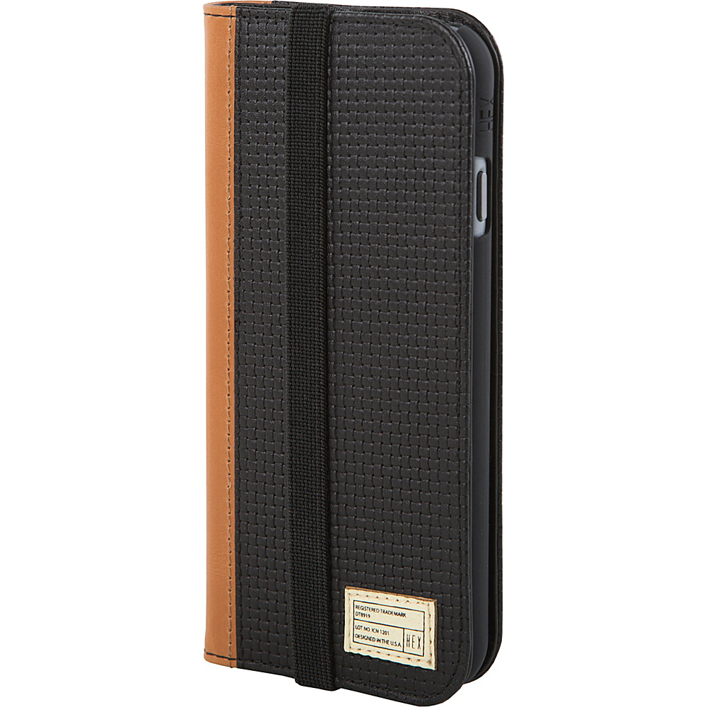 HEX Icon Wallet for iPhone 6 6S Black Woven Leather HEX Electronic Cases