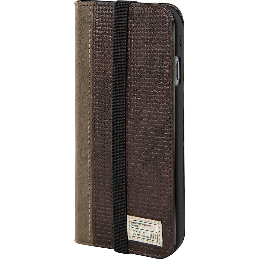 HEX Icon Wallet for iPhone 6 6S Brown Leather HEX Electronic Cases