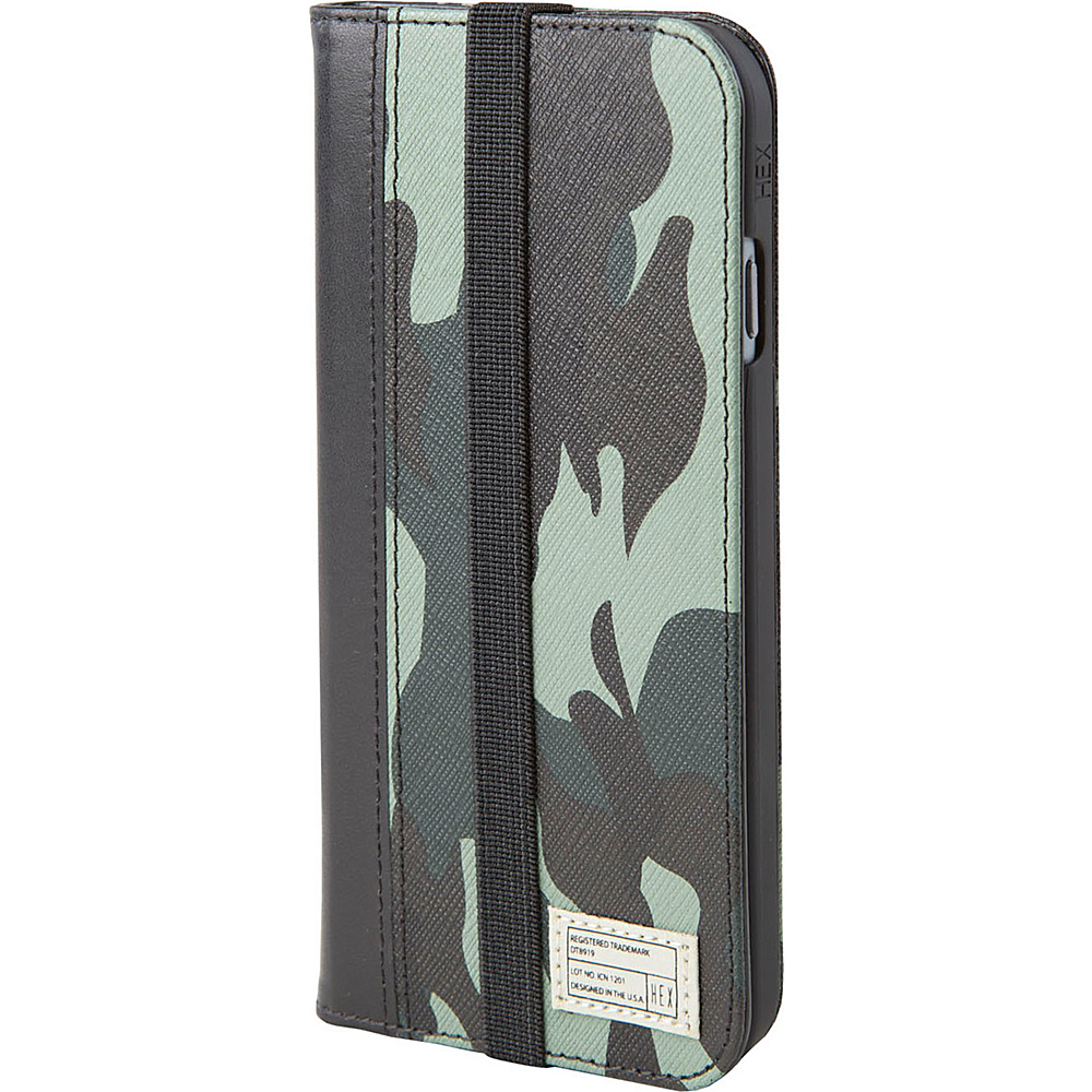 HEX Icon Wallet for iPhone 6 6S Marine Camo Leather HEX Electronic Cases