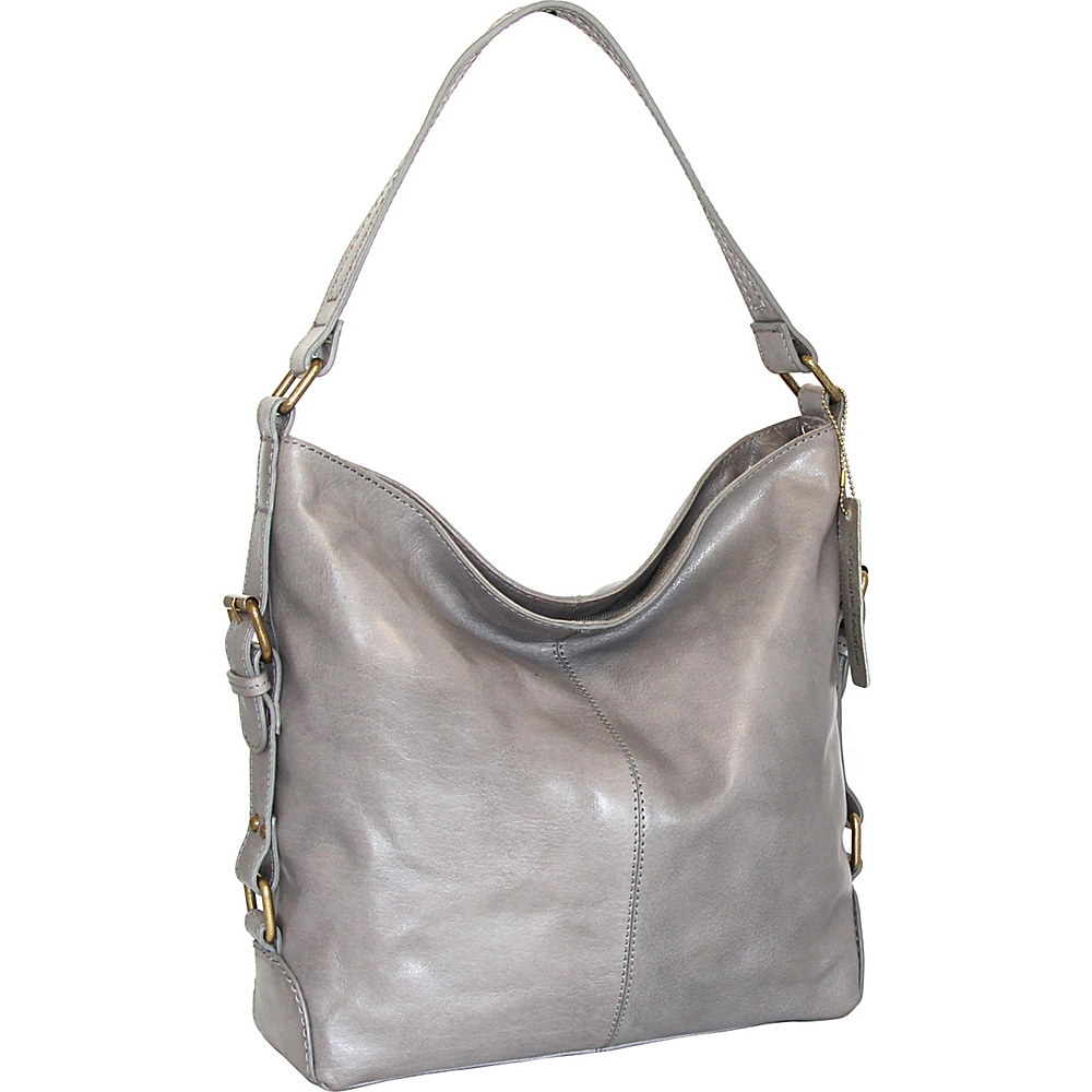 Nino Bossi Lily Blossom Shoulder Bag Stone Nino Bossi Leather Handbags