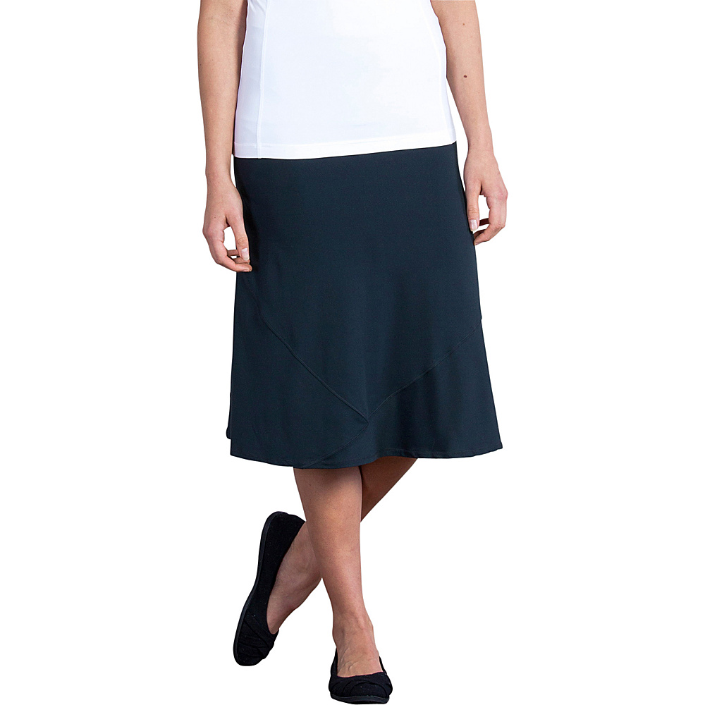 ExOfficio Womens Wanderlux Convertible Skirt L Black ExOfficio Women s Apparel