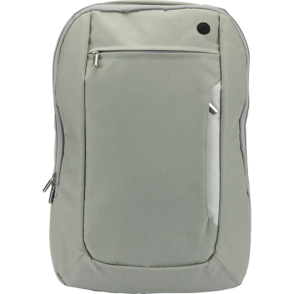 1Voice The Sentinel RFID Blocking Backpack Light Grey 1Voice Business Laptop Backpacks