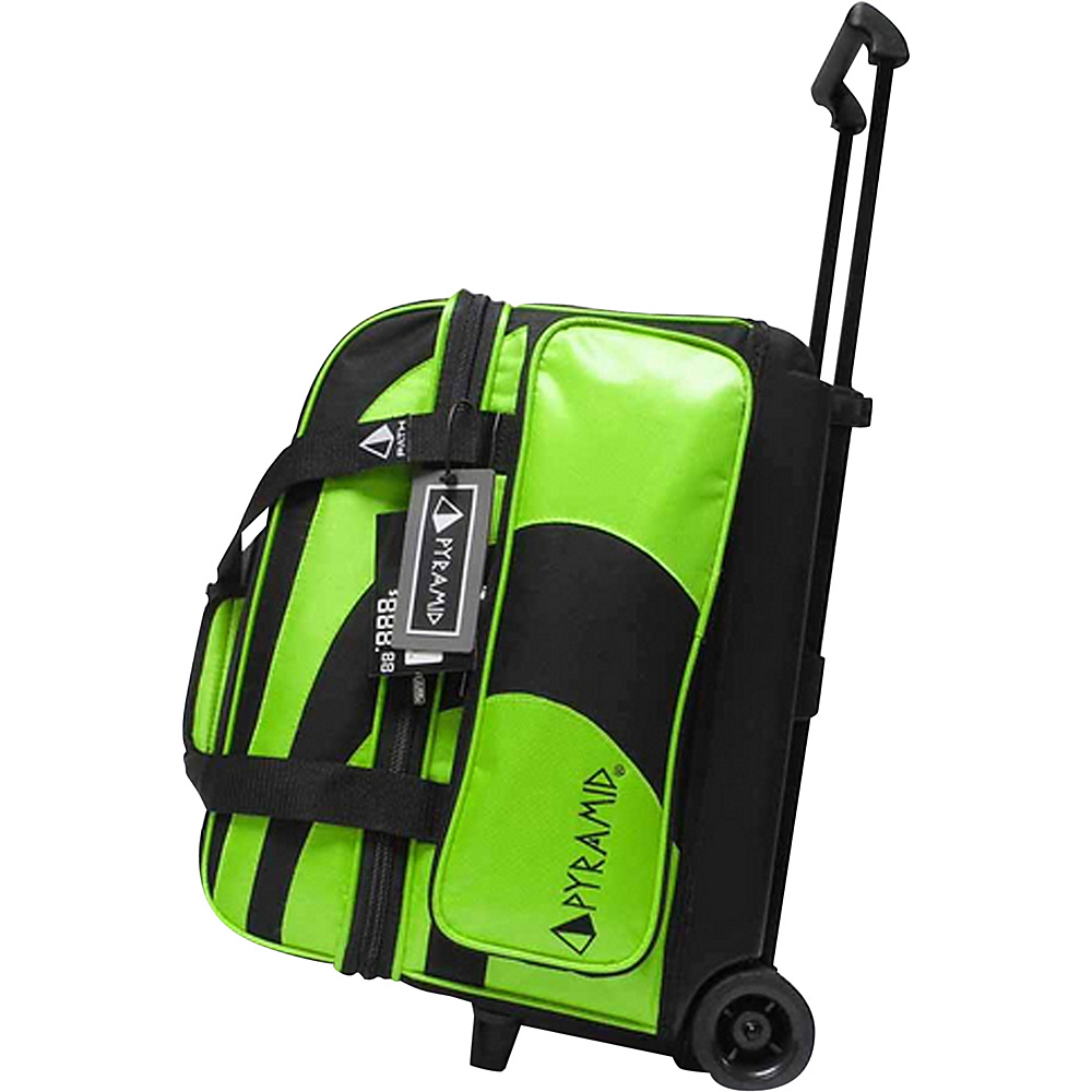 Pyramid Path Double Roller Bowling Bag Lime Green Pyramid Bowling Bags