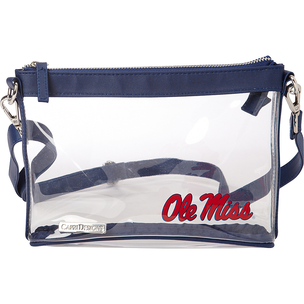 Capri Designs Small NCAA Crossbody Licensed University of Mississippi Capri Designs Manmade Handbags