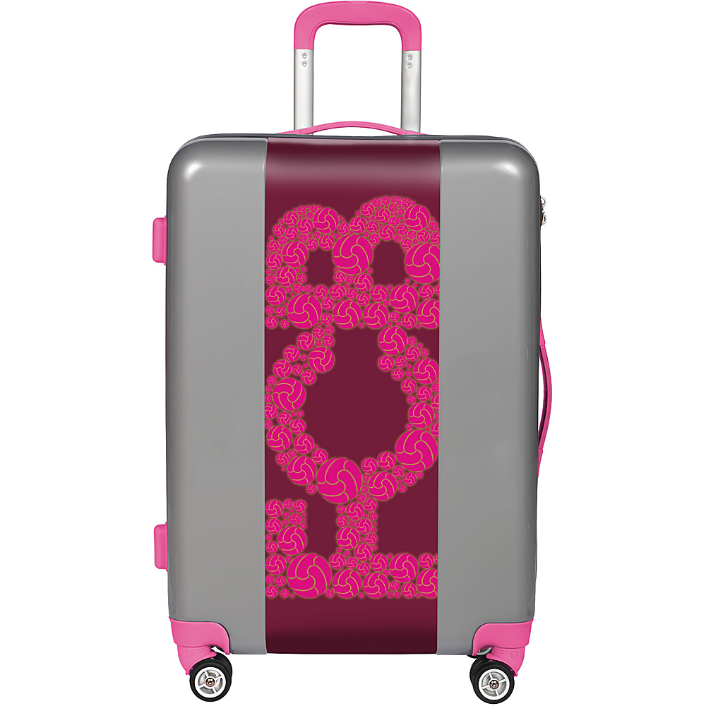 Ugo Bags FCB Pink 22 Hardside Spinner Carry On Silver Ugo Bags Softside Carry On