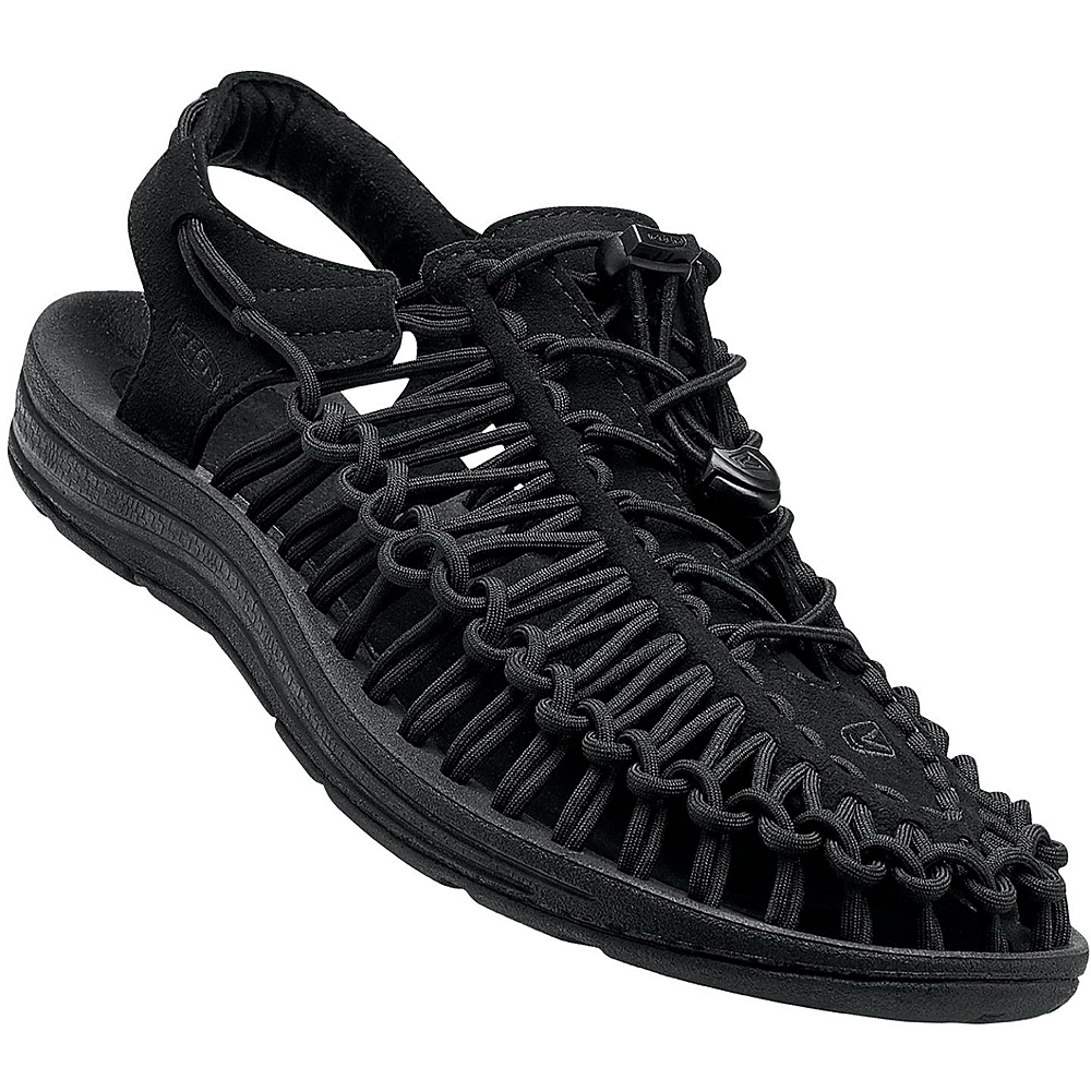 KEEN Mens UNEEK Round Cord Sandal 12 Black Black KEEN Men s Footwear