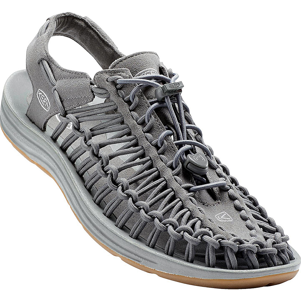 KEEN Mens UNEEK Round Cord Sandal 8.5 Gargoyle Neutral Gray KEEN Men s Footwear