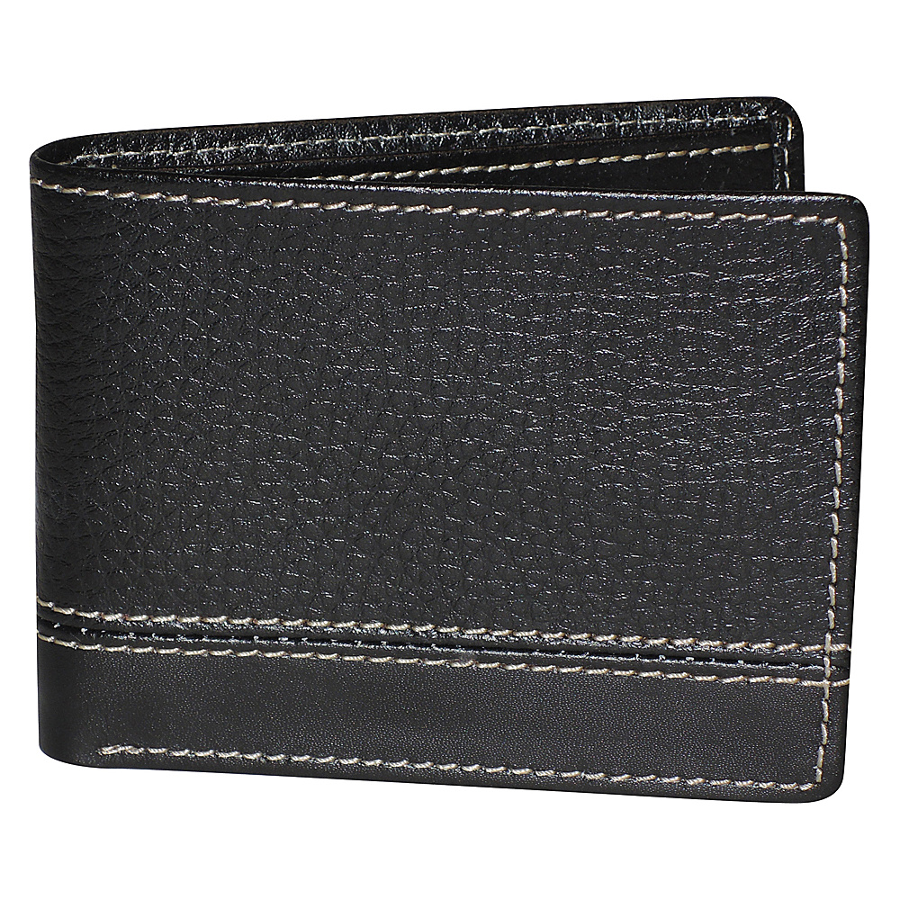 Buxton Monroe RFID Front Pocket Slimfold Black Buxton Men s Wallets