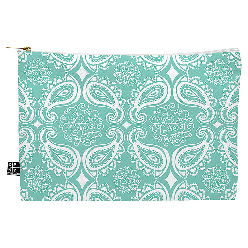 DENY Designs Flat Pouch Heather Dutton Plush Paisley Seaspray DENY Designs Luggage Accessories
