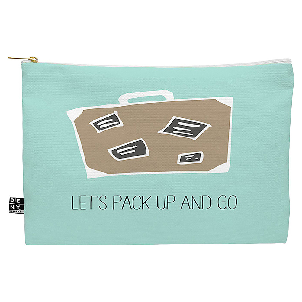 DENY Designs Flat Pouch Allyson Johnson Lets Pack Up And Go DENY Designs Luggage Accessories