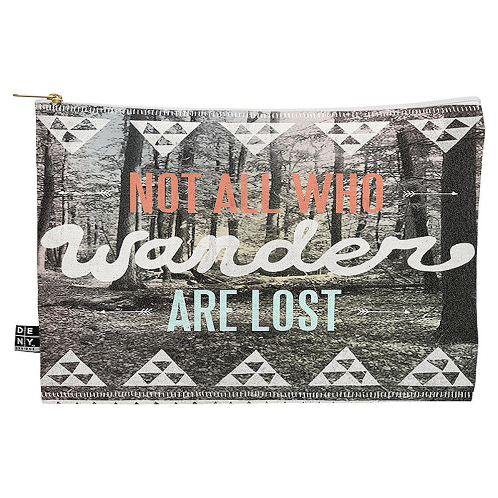 DENY Designs Flat Pouch Wesley Bird Wander DENY Designs Luggage Accessories