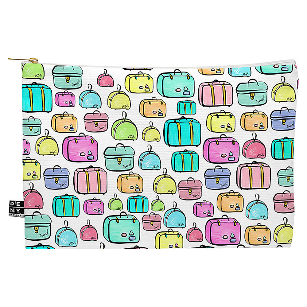 DENY Designs Flat Pouch Lisa Argyropoulos Travelers Pastel DENY Designs Luggage Accessories