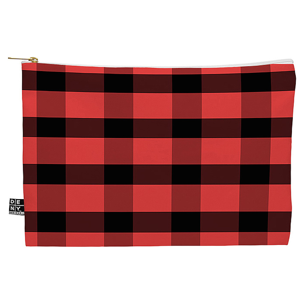 DENY Designs Flat Pouch Allyson Johnson Winter Plaid DENY Designs Luggage Accessories