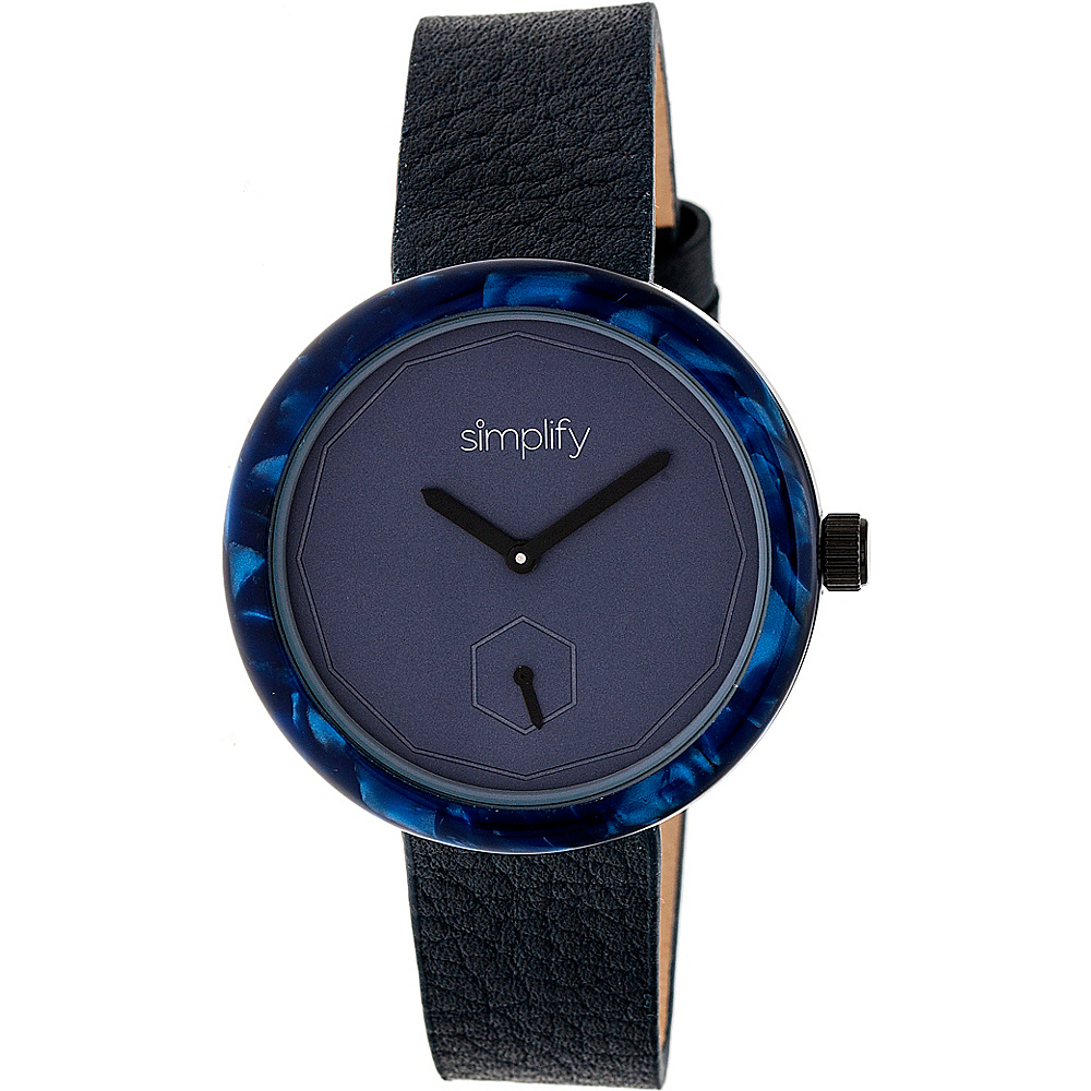 Simplify The 3700 Unisex Watch Black Blue Navy Simplify Watches