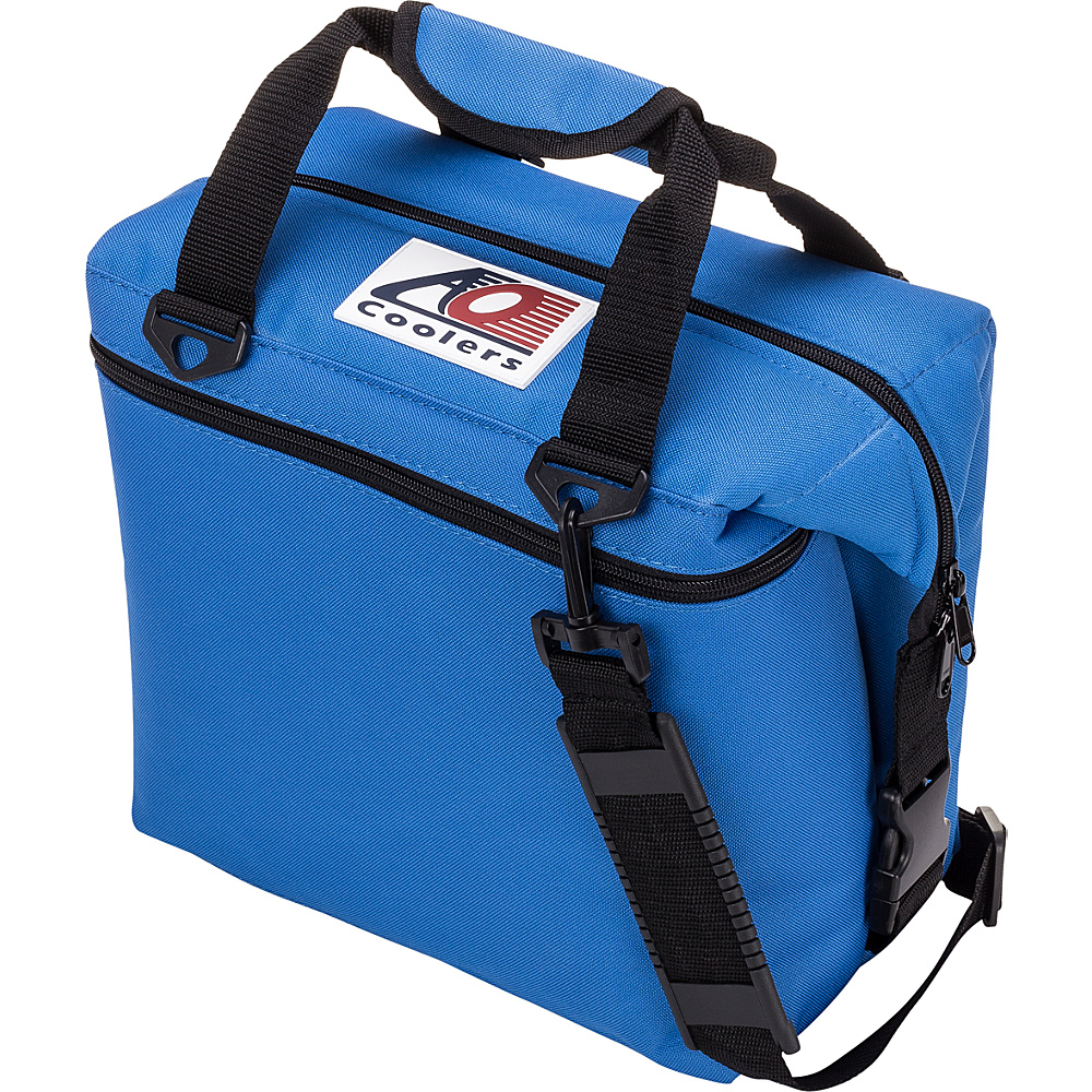 AO Coolers 12 Pack Canvas Soft Cooler Royal Blue AO Coolers Outdoor Coolers