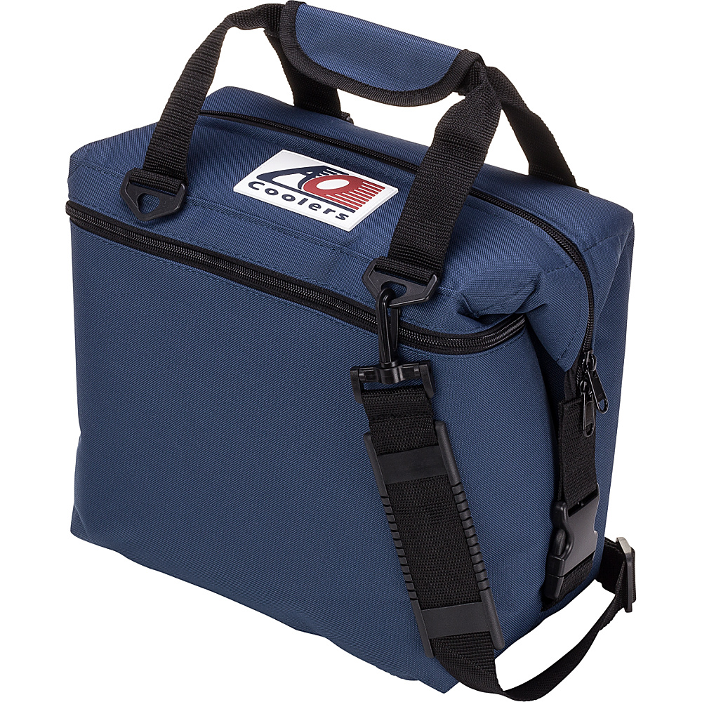 AO Coolers 12 Pack Canvas Soft Cooler Navy Blue AO Coolers Outdoor Coolers