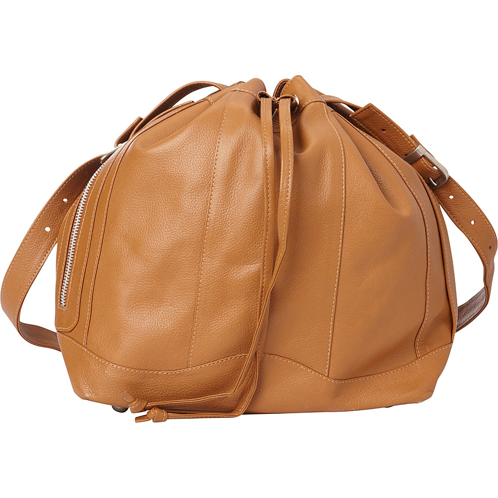 Piel Leather Drawstring Bag Saddle Piel Leather Handbags