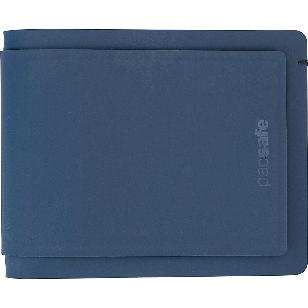 Pacsafe RFIDsafe TEC Slim Bifold Plus Wallet with Transit Pass Sleeve Navy Blue Pacsafe Men s Wallets