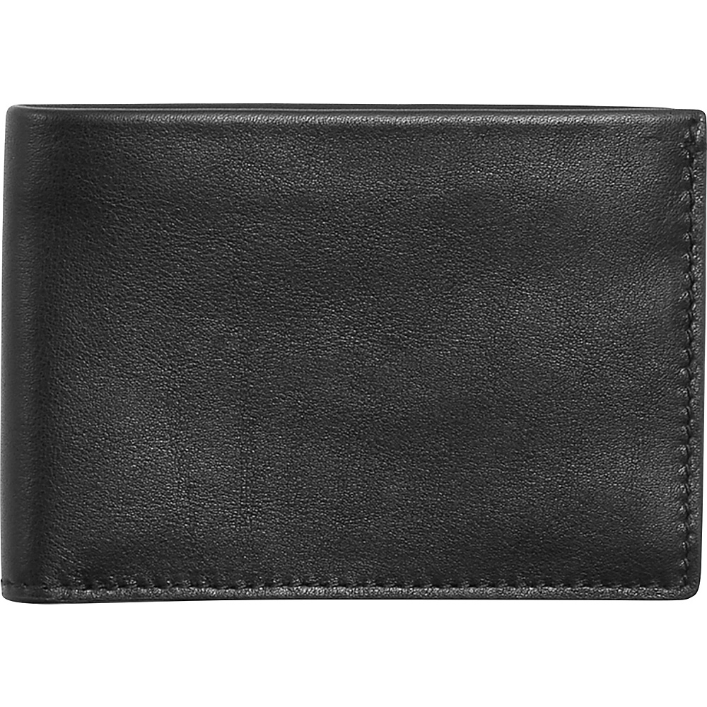 Skagen Leather Slim Bifold RFID Wallet Black Skagen Men s Wallets
