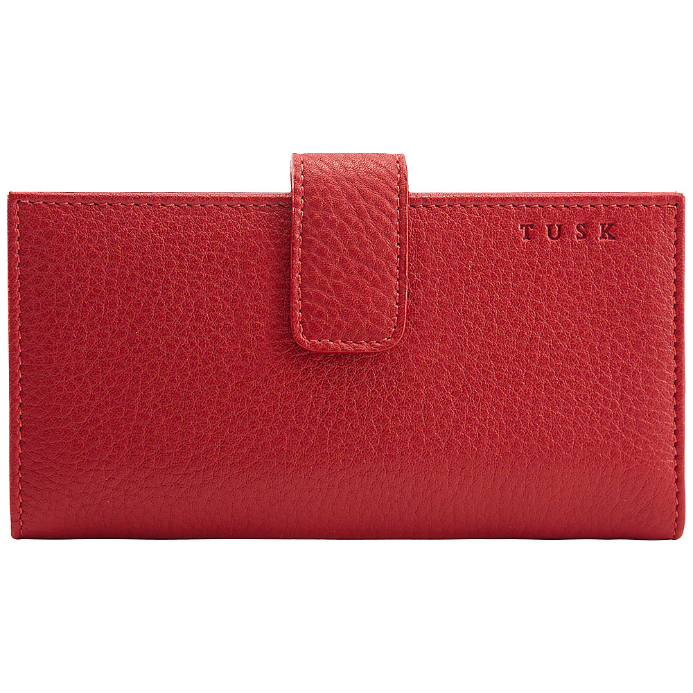 TUSK LTD Slim Clutch Wallet Red TUSK LTD Women s Wallets