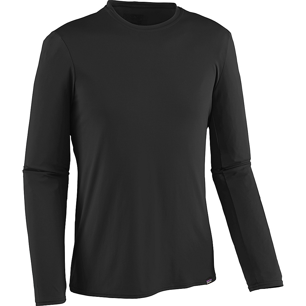 Patagonia Mens Long Sleeved Capilene Daily T Shirt XL Black Patagonia Men s Apparel