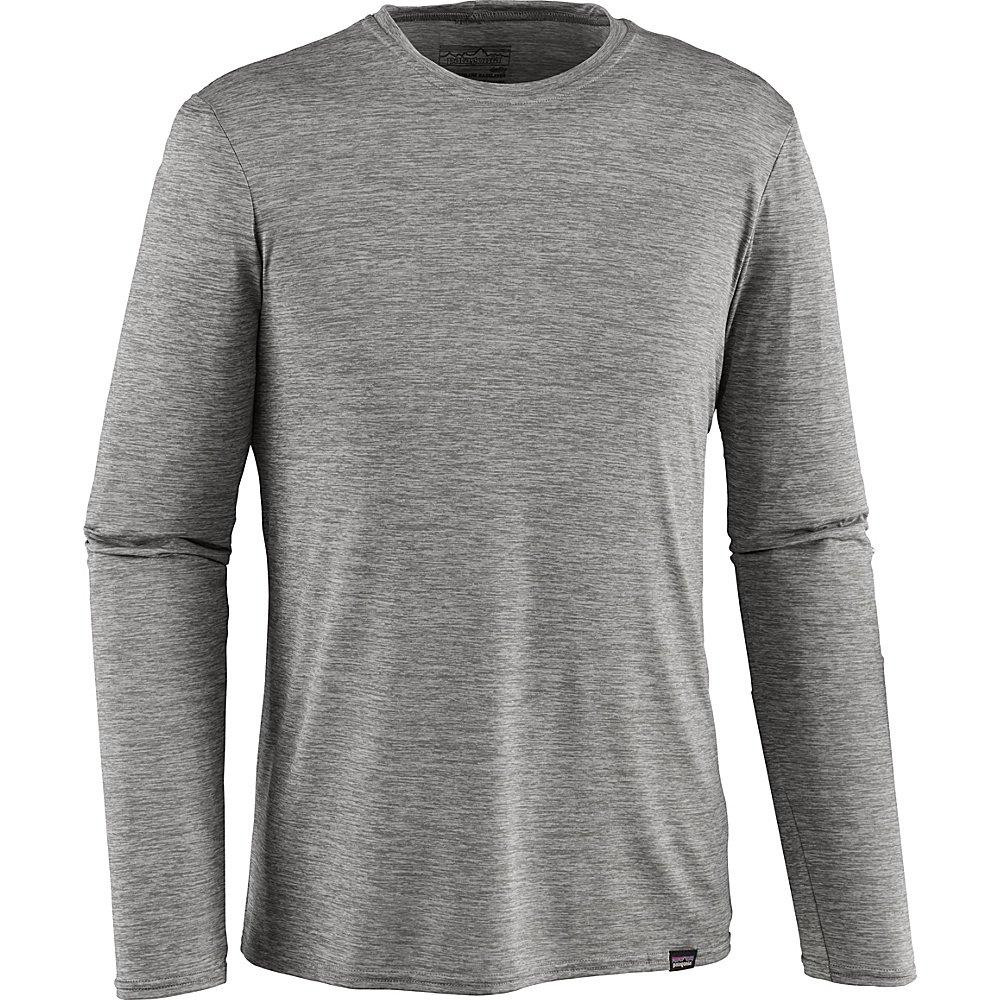 Patagonia Mens Long Sleeved Capilene Daily T Shirt M Feather Grey Patagonia Men s Apparel