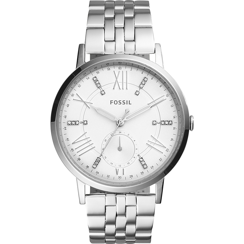 Fossil Gazer Multifunction Stainless Steel Watch Silver Fossil Watches