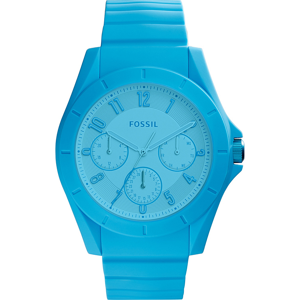 Fossil Poptastic Multifunction Silicone Watch Blue Fossil Watches