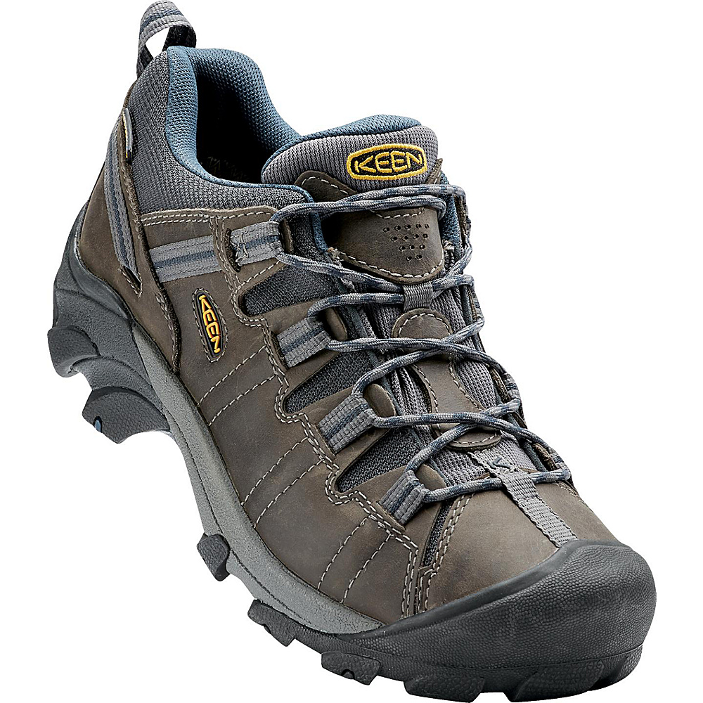 KEEN Mens Targhee II Waterproof Hiking Shoe 8.5 M Regular Medium Gargoyle Midnight Navy KEEN Men s Footwear