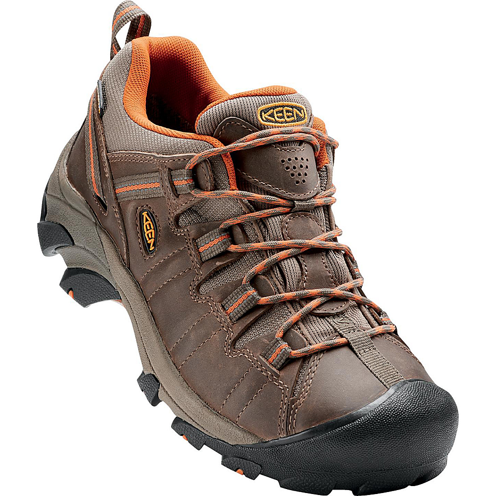 KEEN Mens Targhee II Waterproof Hiking Shoe 12 M Regular Medium Bungie Cord Burnt Orange KEEN Men s Footwear