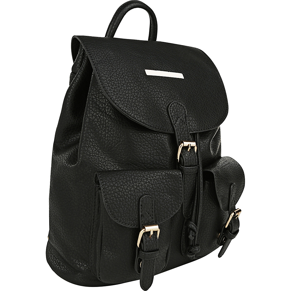 MKF Collection Buckingham Backpack Black MKF Collection Manmade Handbags