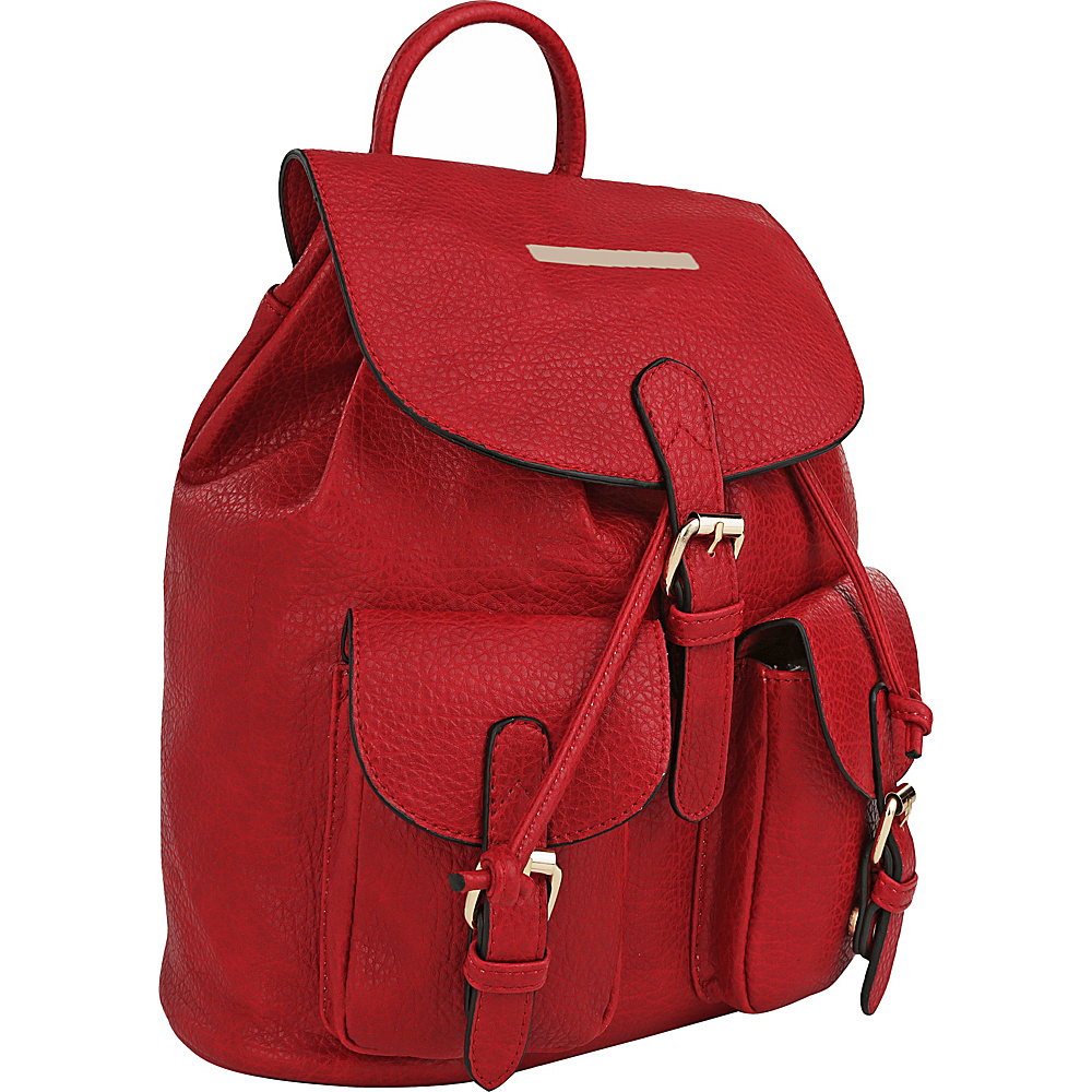 MKF Collection Buckingham Backpack Red MKF Collection Manmade Handbags